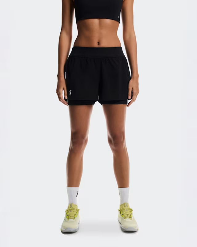 Short On 3" Court 2-in-1 Feminino - Preto